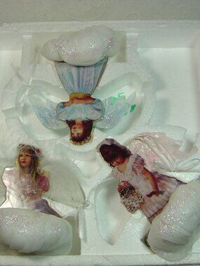 3 Bradford Editions Sandra Kuck Heaven Sent angel ornaments-3rd issue set-1999
